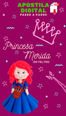 Banner Princesa Merida em feltro