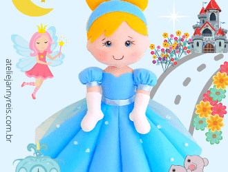 Como fazer princesa Cinderela em feltro
