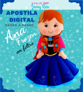 Apostila Digital (passo a passo) – Princesa Ana (Frozen)
