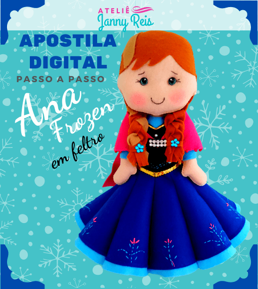 Apostila Digital (passo a passo) – Princesa Ana (Frozen)