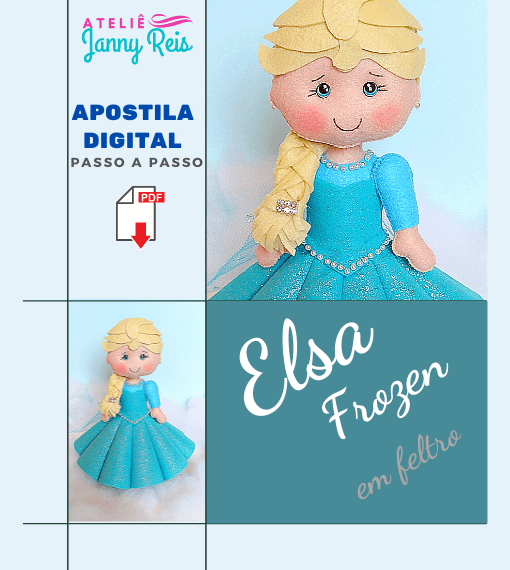 Capa elsa frozen passo best sale a passo