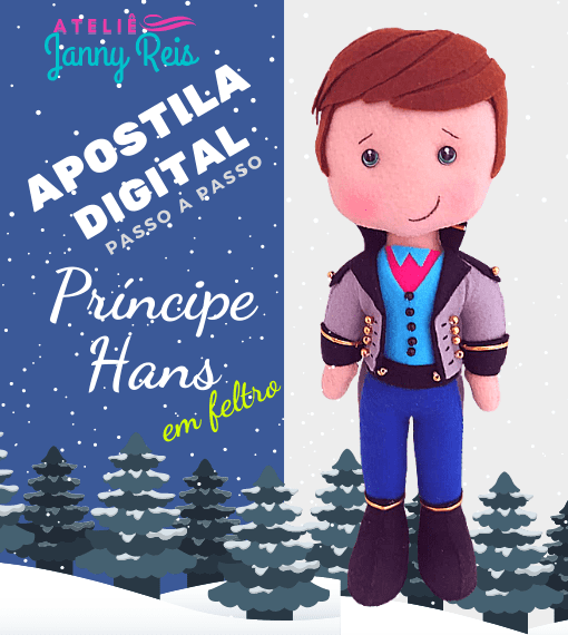 Apostila Digital (passo a passo) – Príncipe Hans (Frozen)
