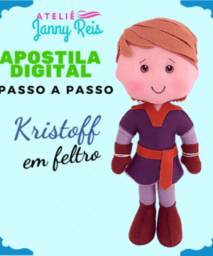 Apostila Digital (passo a passo) – Príncipe Kristoff (Frozen)