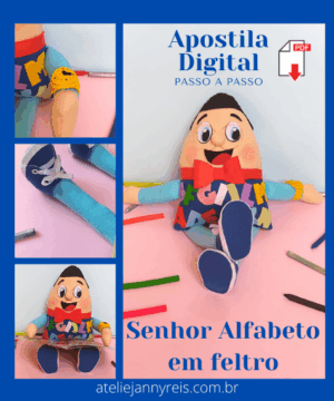 Apostila digital Senhor Alfabeto em feltro