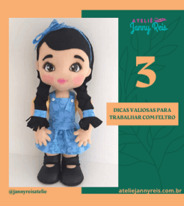 3 para trabalhar com feltro