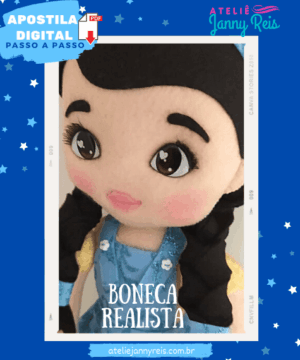 Apostila Digital (passo a passo) – Boneca realista em feltro