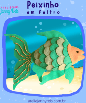 Apostila Digital (passo a passo) - Peixinho em feltro