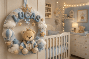 Guirlanda de Feltro para Quarto de Bebê