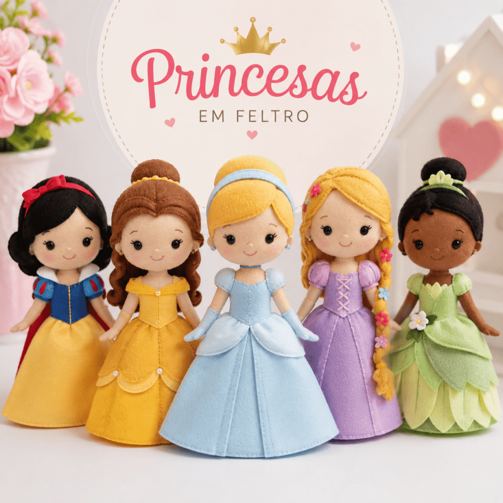 Princesas em Feltro - Como Criar uma Coleção